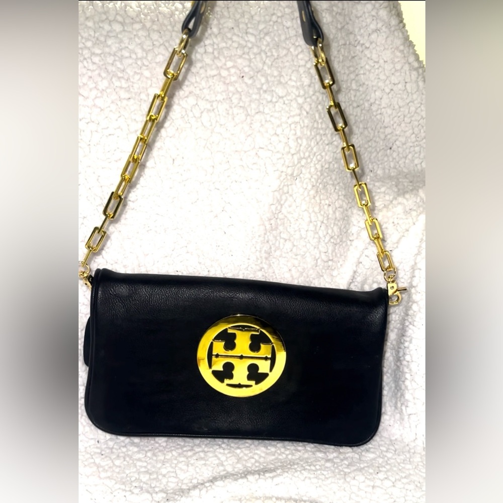 Tory Burch Reva Leather Clutch